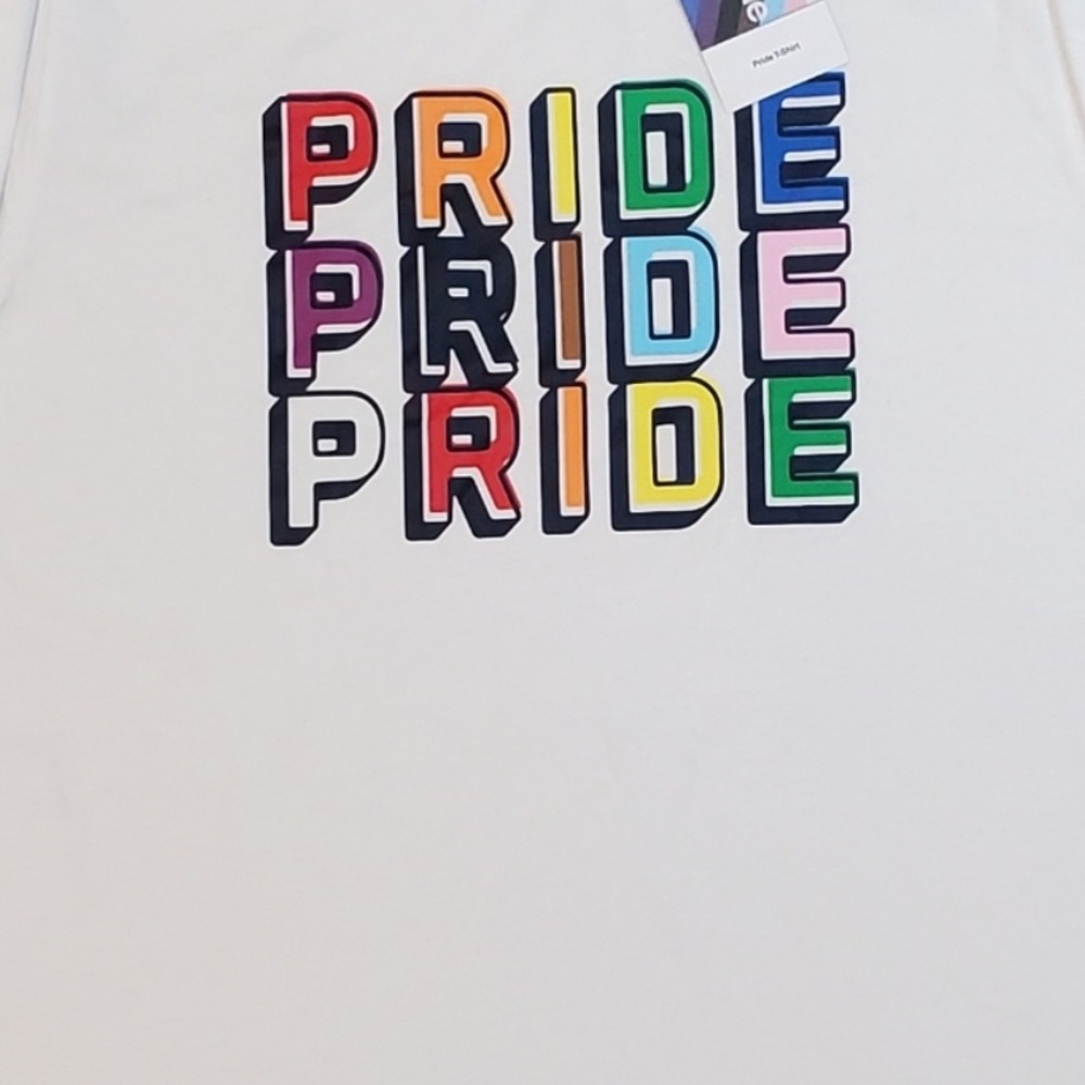 NEW Rainbow GAY “PRIDE” Graphic T-Shirt White LGBTQ UNISEX MEN WOMENS